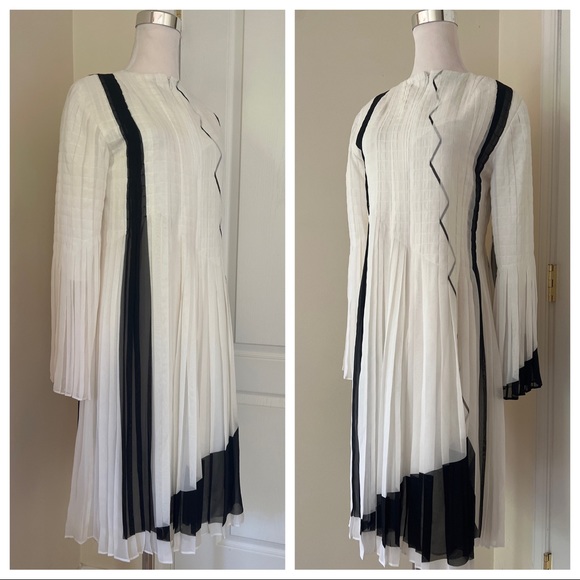 Akris Dresses Akris Pleated Keyhole Dress Poshmark